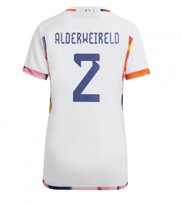 Belgien Toby Alderweireld #2 Udebanetrøje Dame VM 2022 Kort ærmer